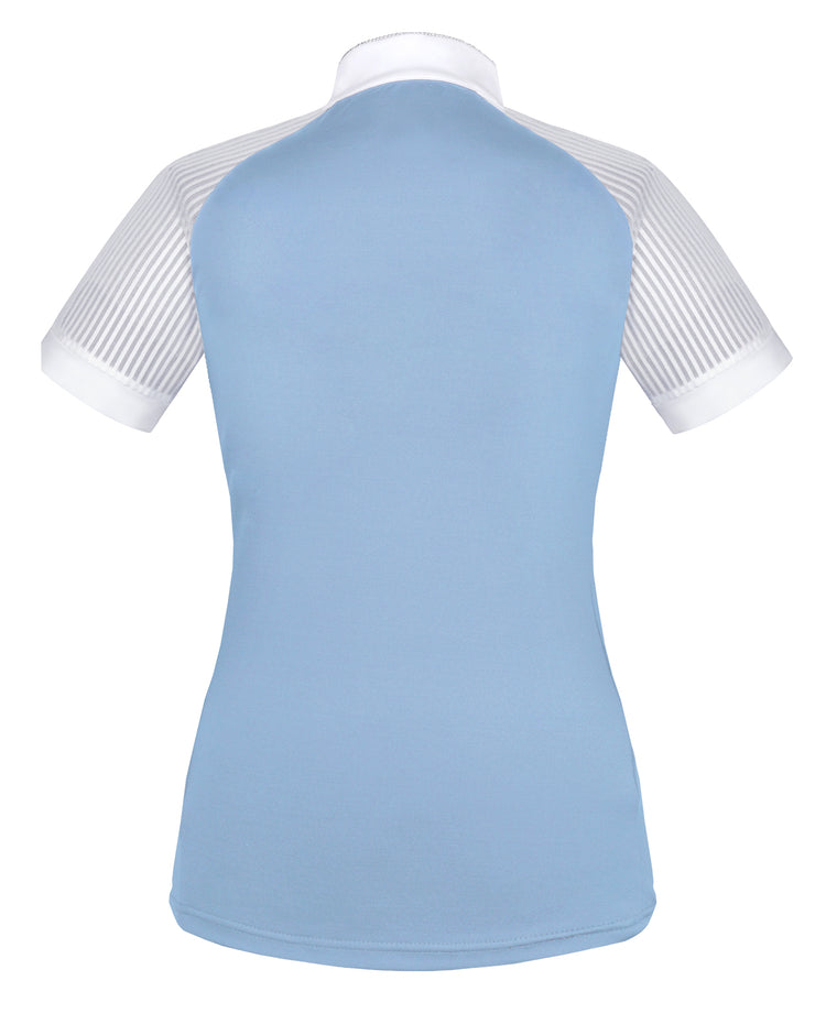 Light blue show shirt with crystals