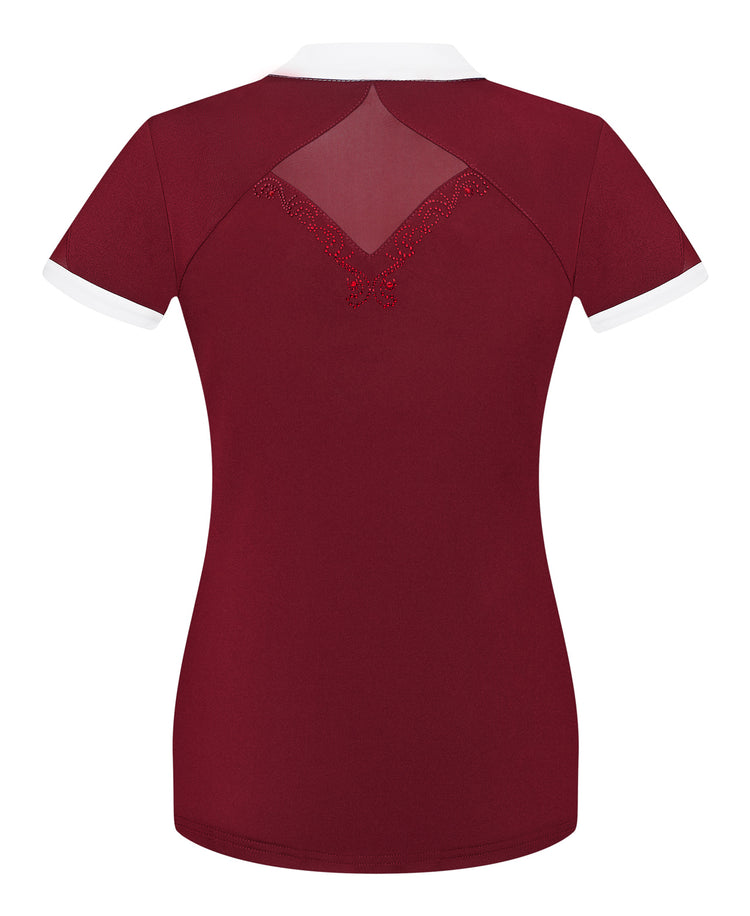 Competition Shirt Cathrine by fair play in burgundy