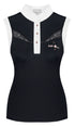 Black Ladies Sleeveless Show Shirt