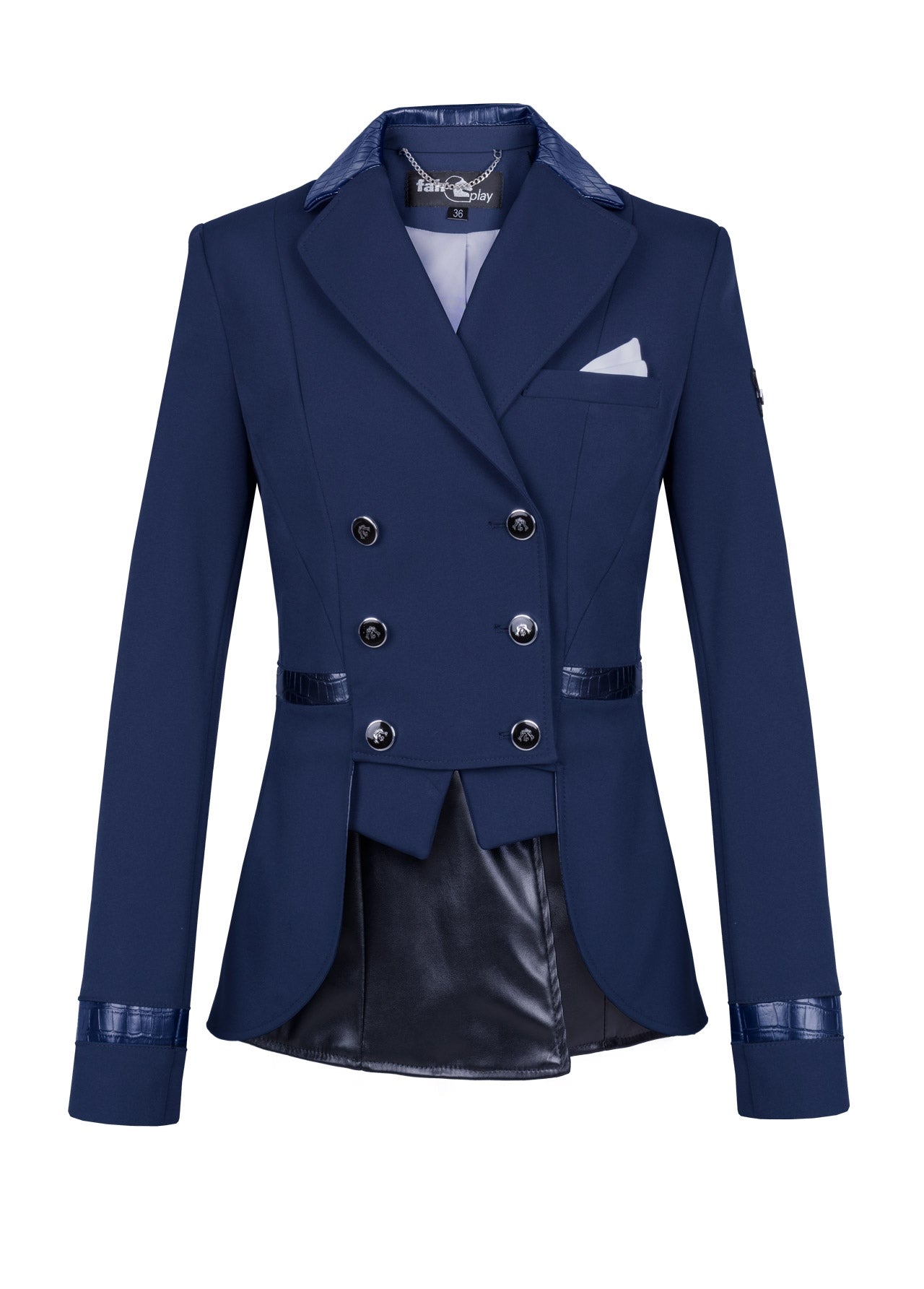 Double breasted dressage short tail coat