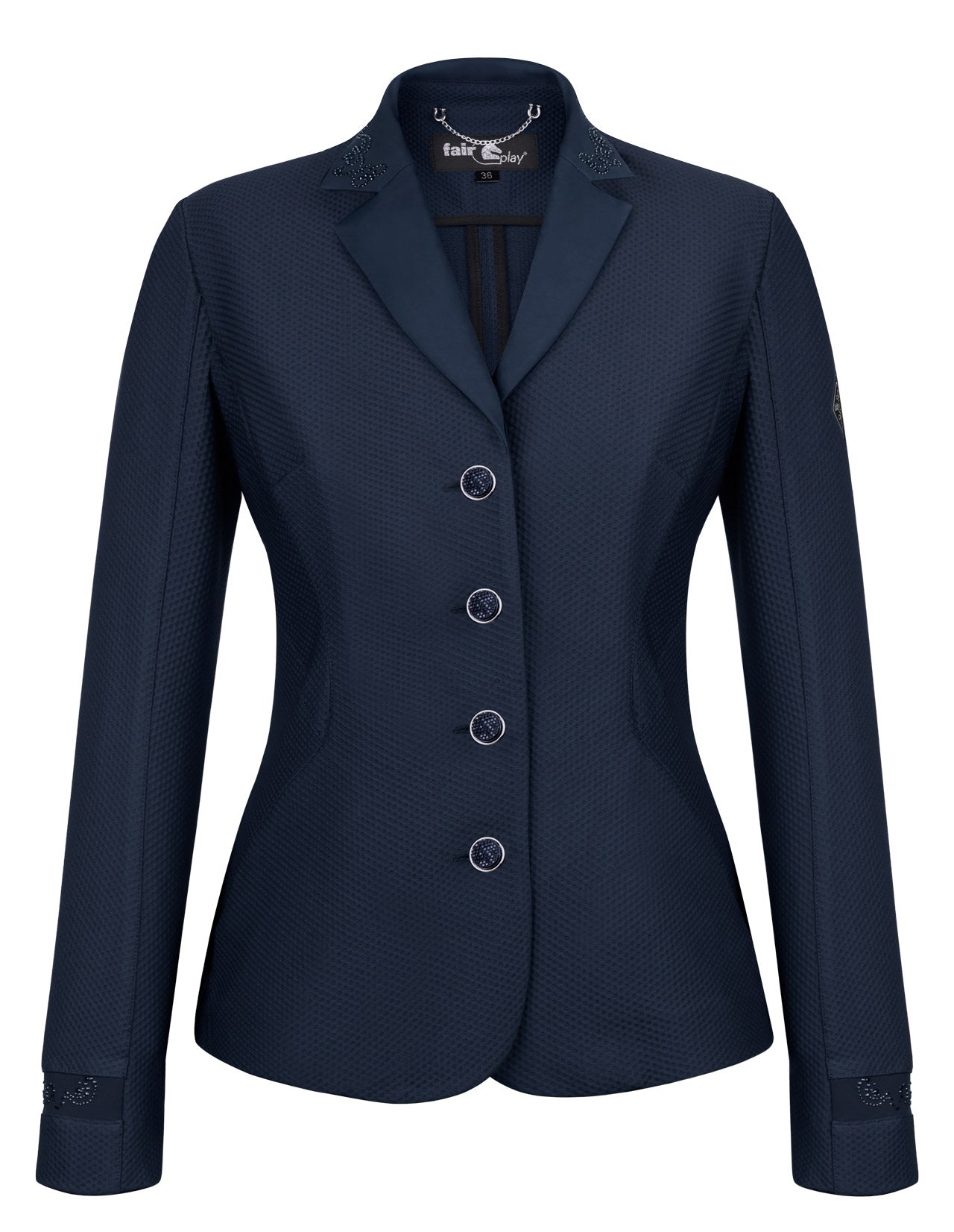Navy blue show shirt for ladies