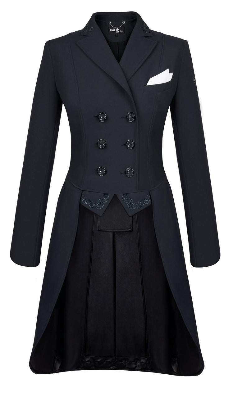 Dressage Tail Coat with Crystal Detailing