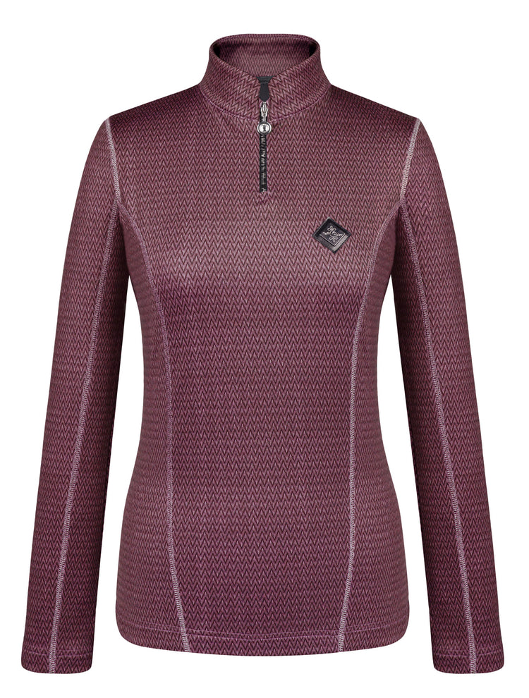 Warm base layer in burgundy