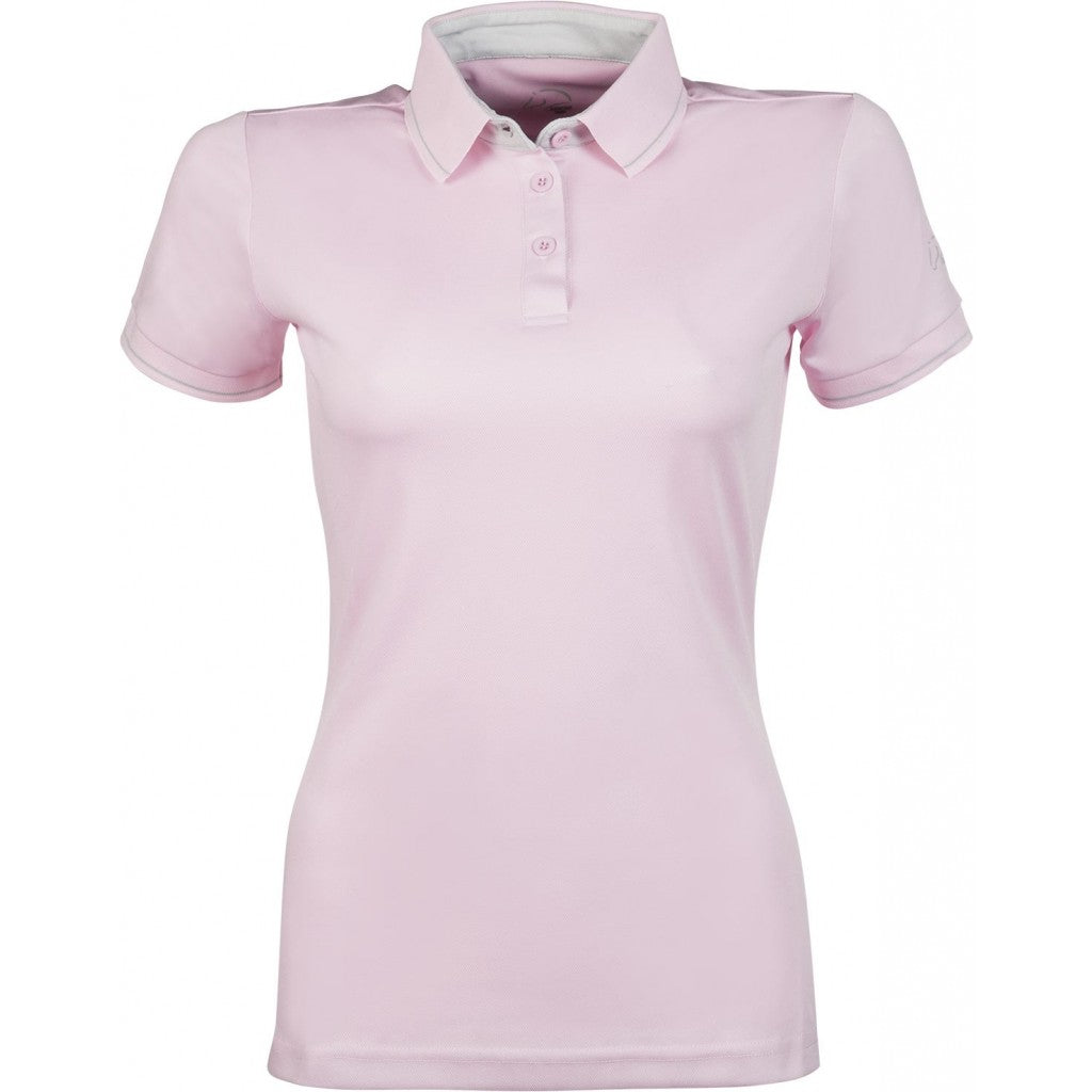 powder rose polo shirt