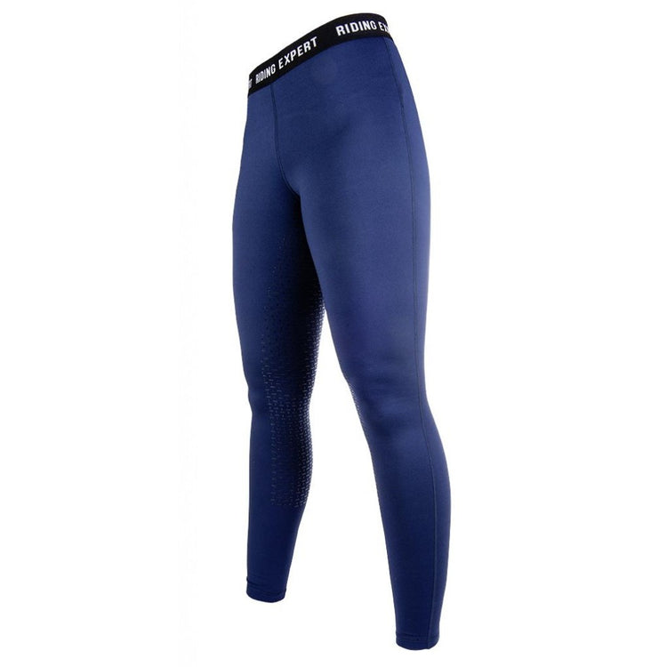 Blue leggins for riding