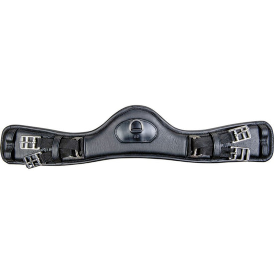 Anatomic dressage girth without elastic