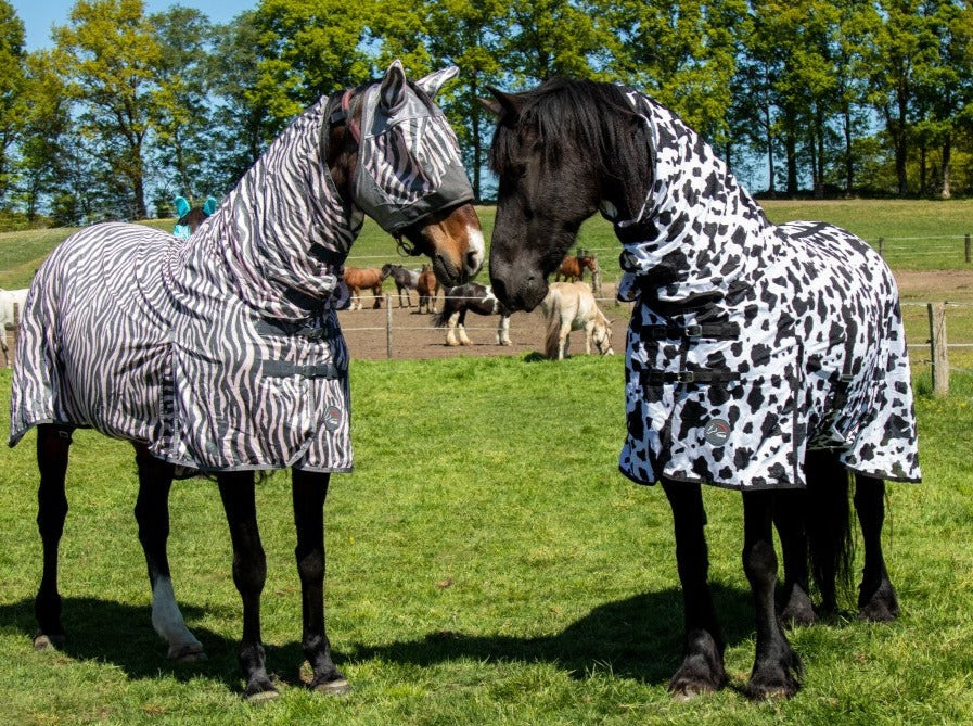 Turnout fly sheet with neck