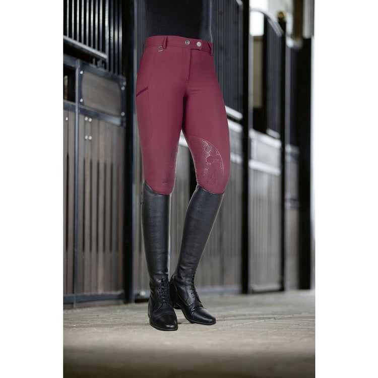 Ladies Silicone Knee Breeches Grape