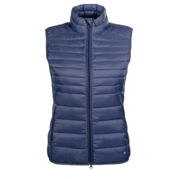 navy riding vest