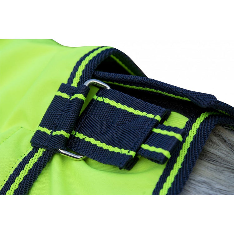 Waterproof winter exercise rug with detachable neck rug