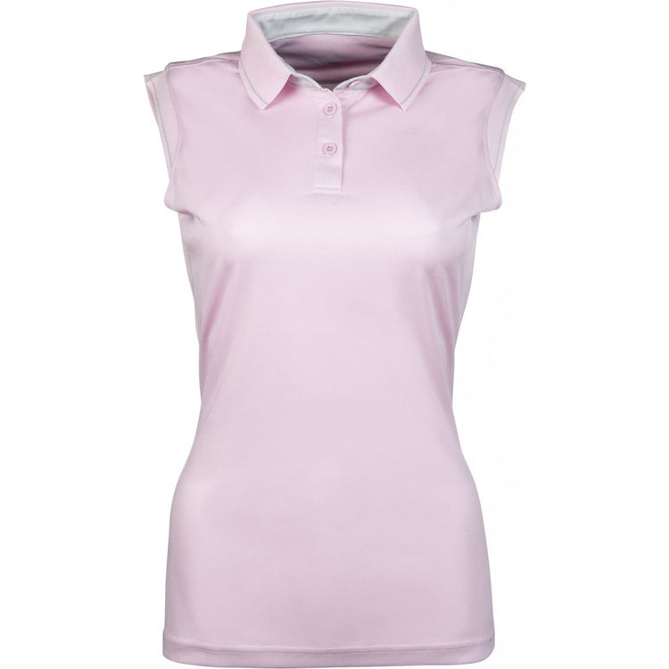 light pink polo shirt sleeveless