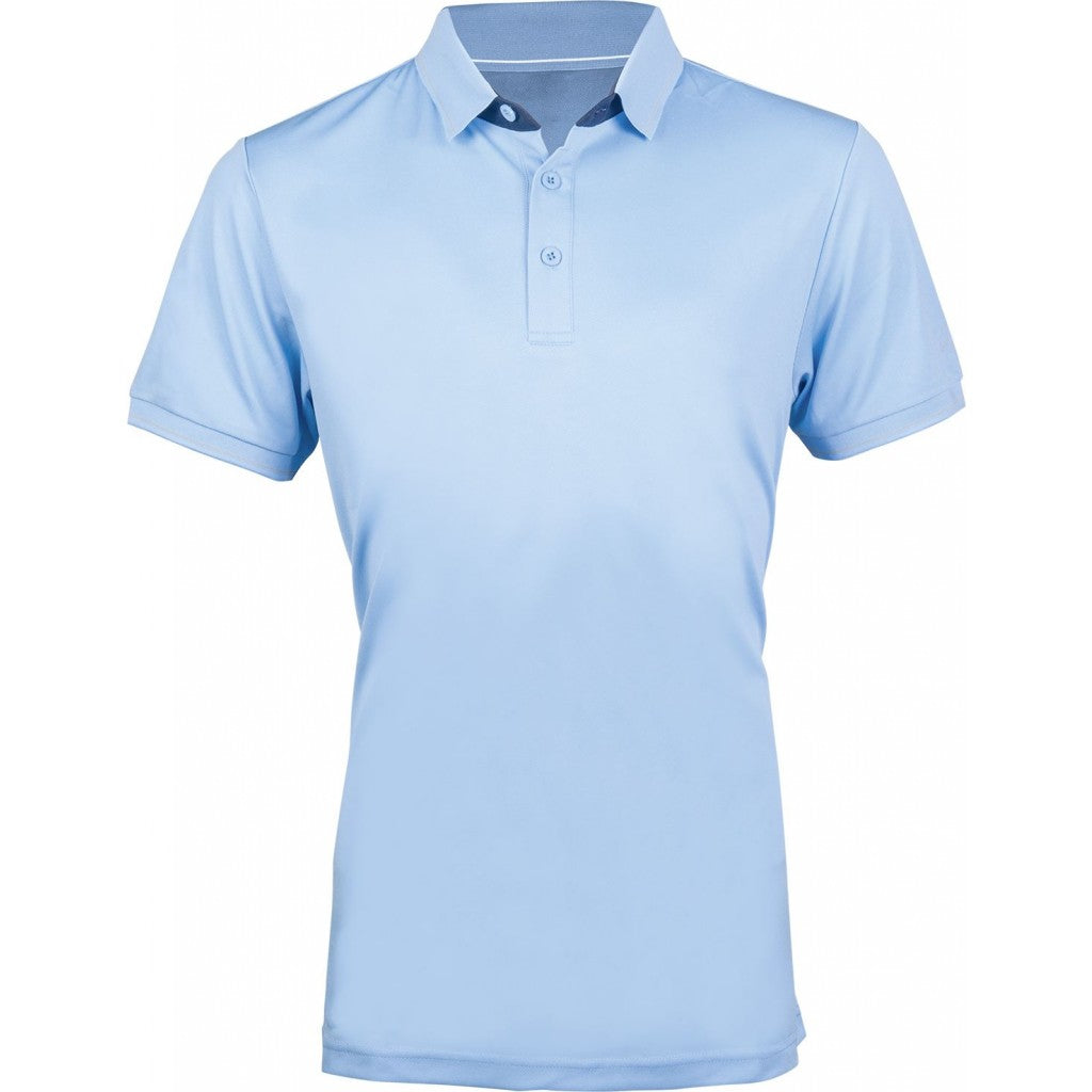 Light blue polo shirt