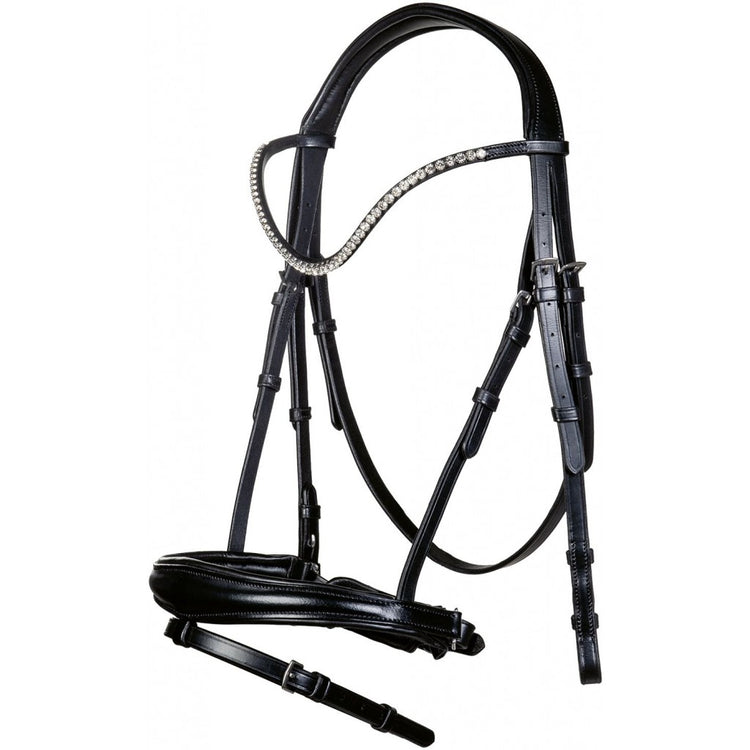 Black bridle with rhinestones