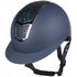 Navy Horse riding helmet with glitter