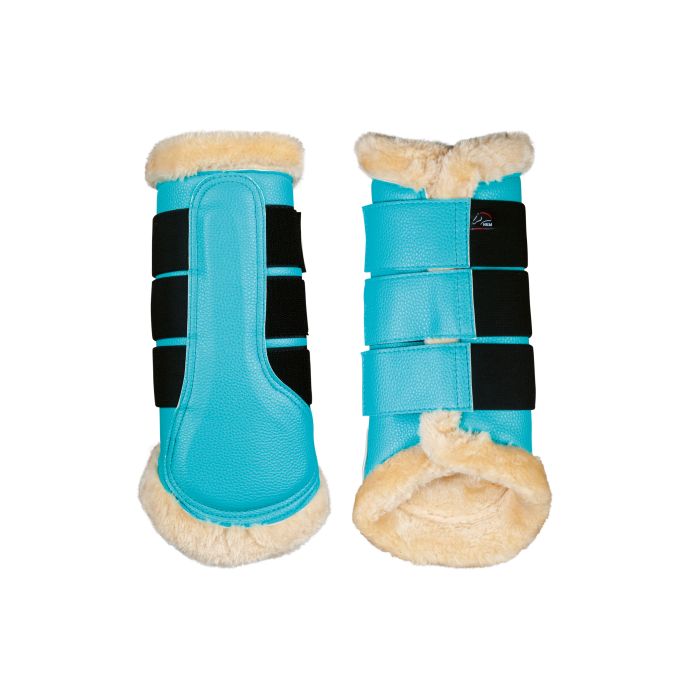 turquoise brushing boots