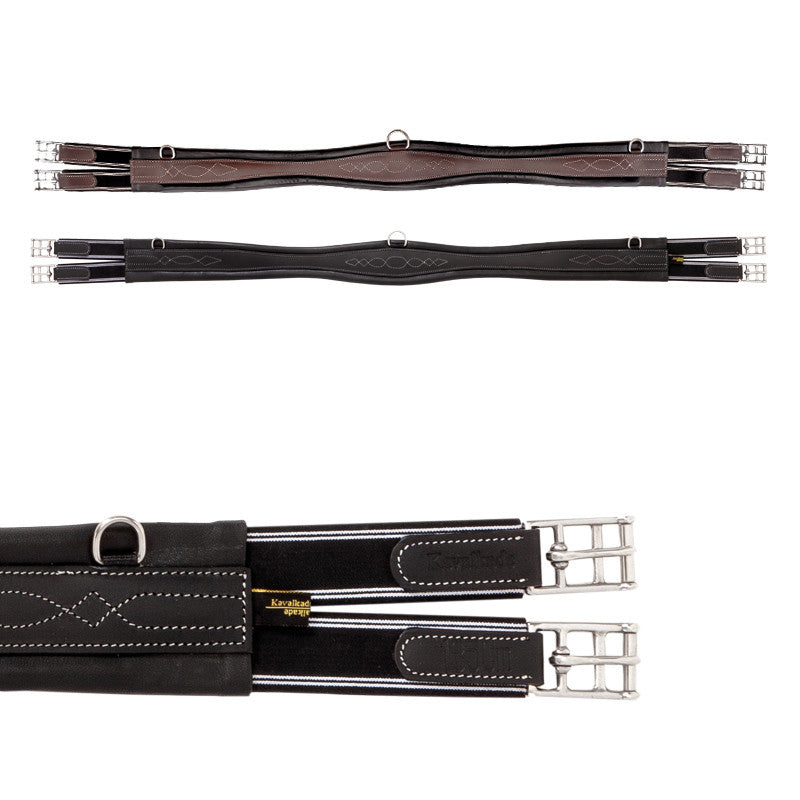 Brown/Black Leather Girth