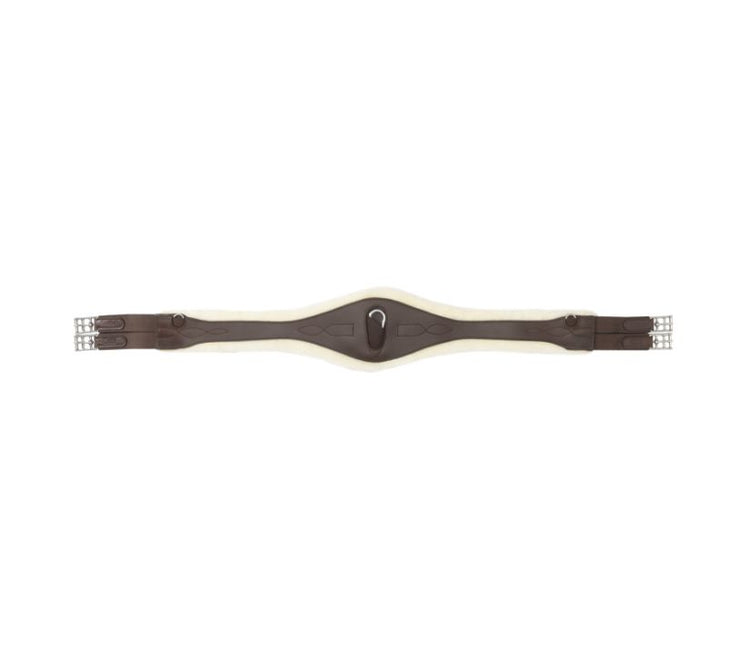 Brown anatomic girth with fur padding