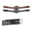 Anatomically shaped leather jumping girth