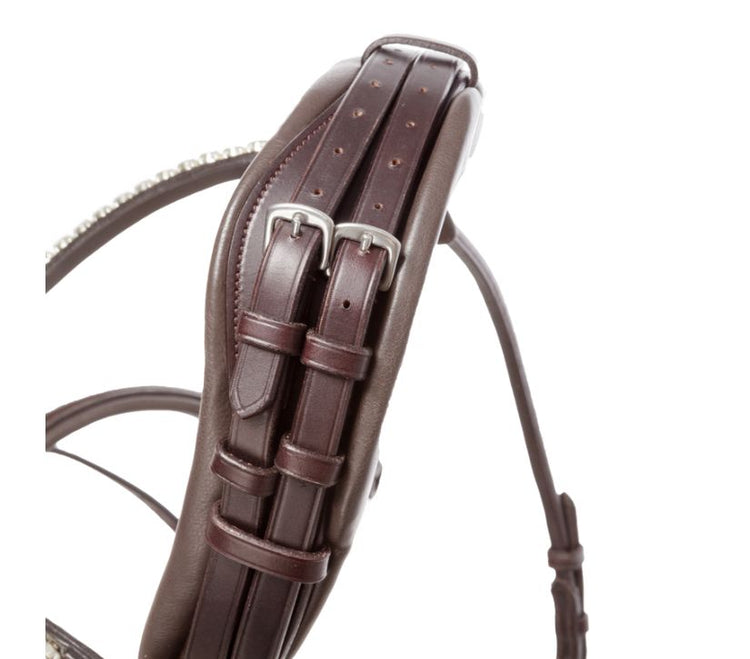 Adjustable dressage bridle