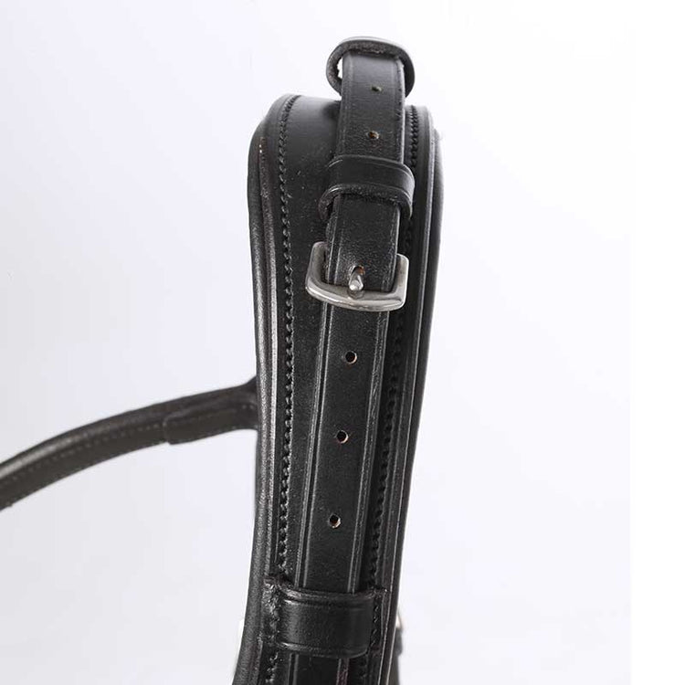 Double bridle with poll adjustment