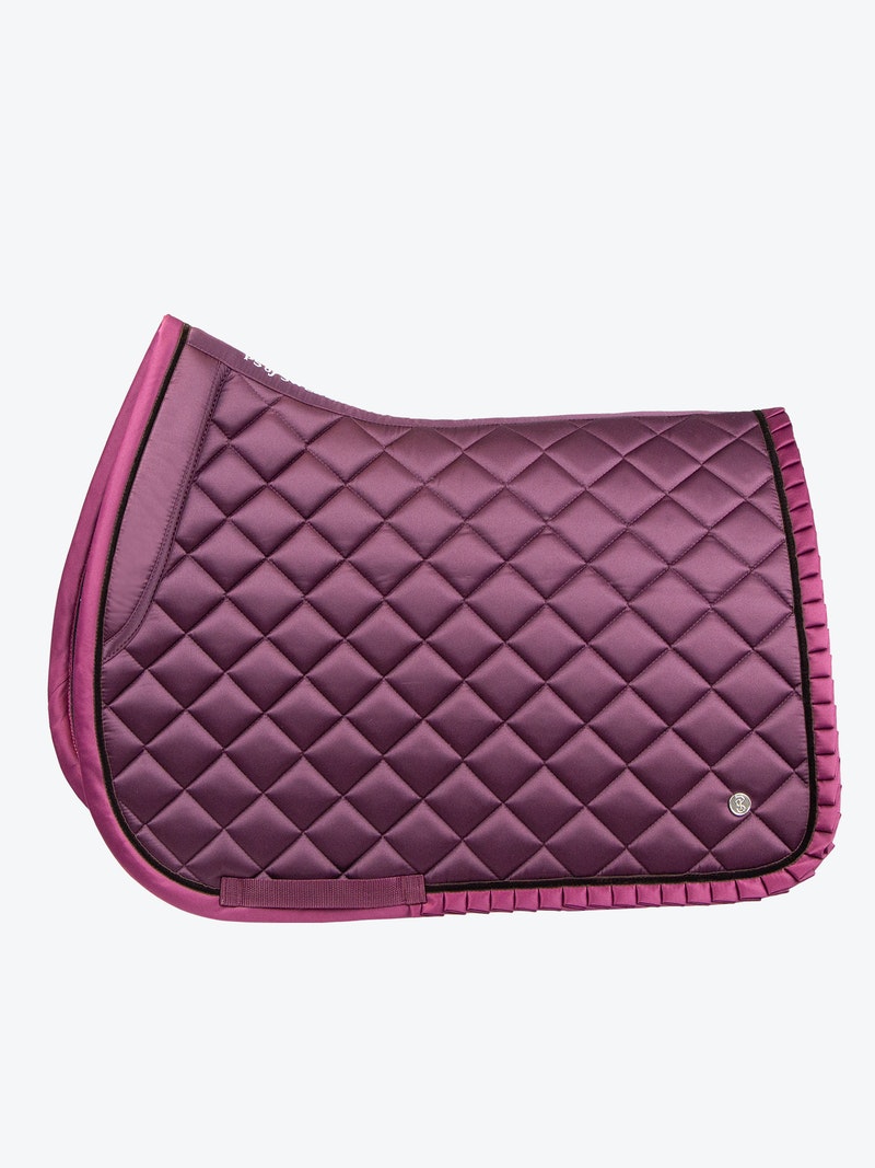 Jump Saddle Pad Diamond Ruffle Wine – EquiZone Online