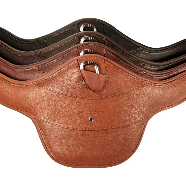 Anatomically shaped leather stud guard