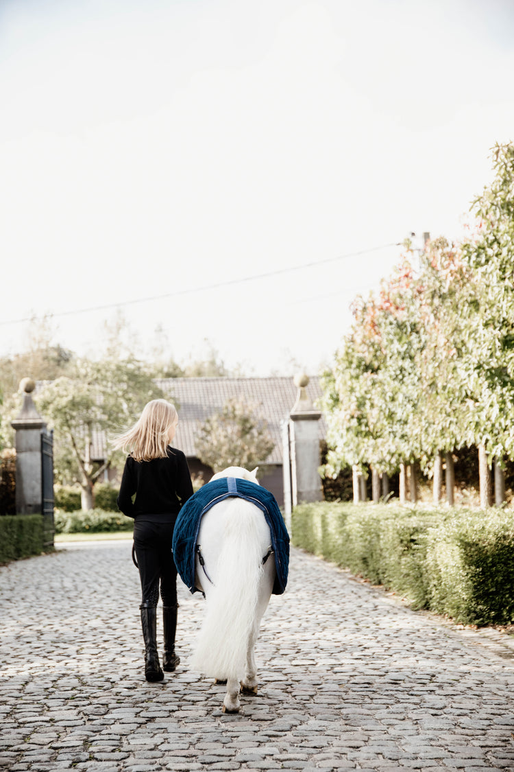 kentucky velvet show rug pony navy