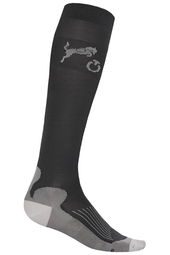 Cavalleria Toscana ridinng socks Black and White with logo