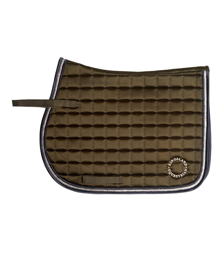 kingsland jump saddle pad green black ink