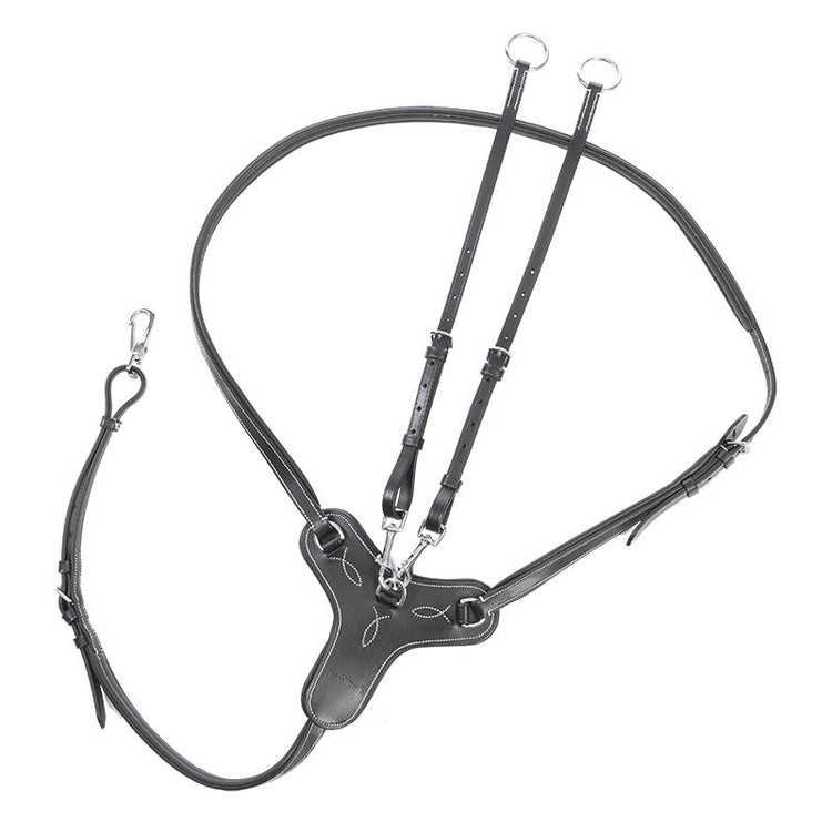 Padded leather martingale