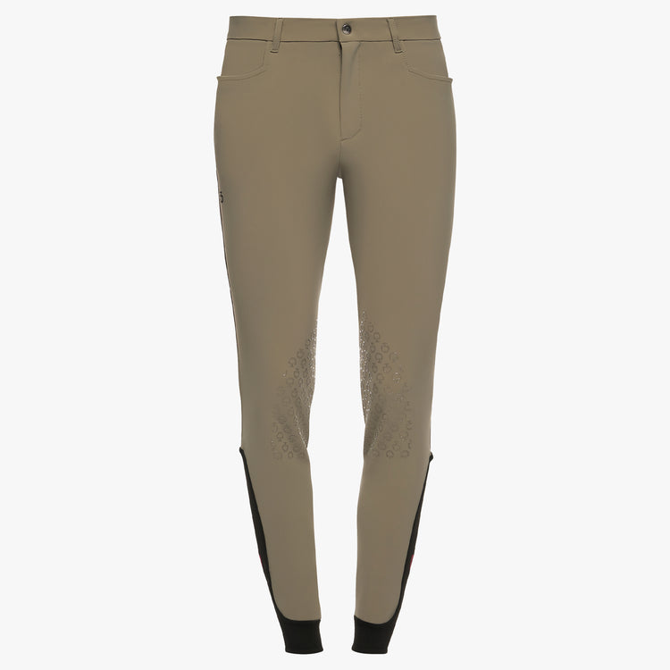 mens beige knee grip breeches