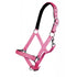 Pink head collar for horses