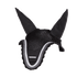 Black ear bonnet with glitter