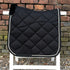 Black saddle blanket with black sheepskin