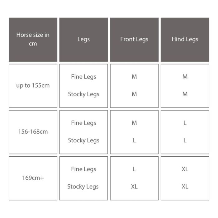 Stübben boots size chart