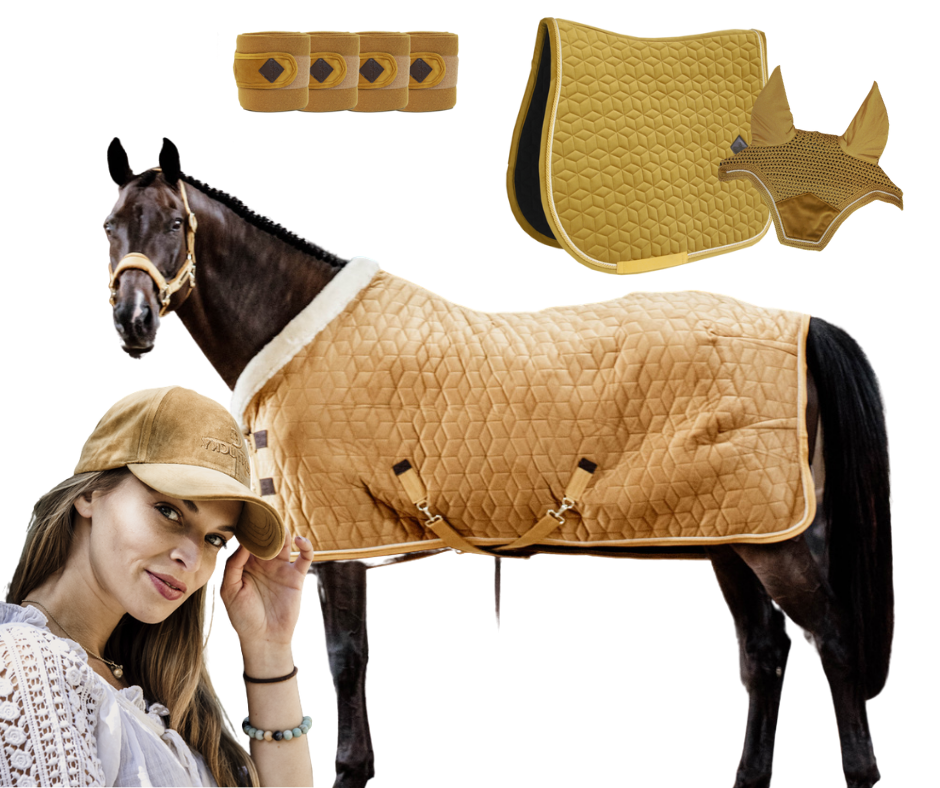 Kentucky Horsewear Cap Velvet Mustard