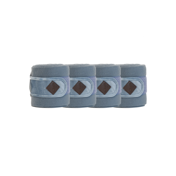 light blue bandages