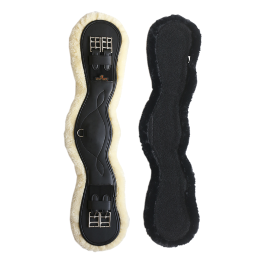 Sheepskin dressage girth