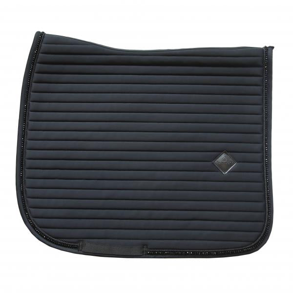 kentucky pearls dressage saddle blanket in black