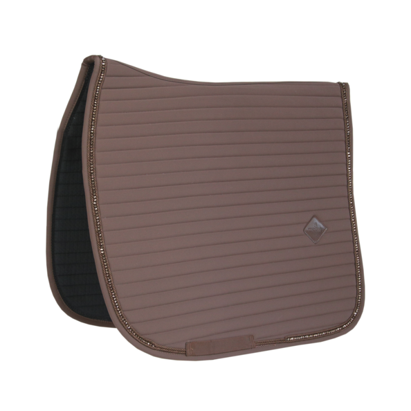 Kentucky Horsewear brown dressage saddle blanket pearls