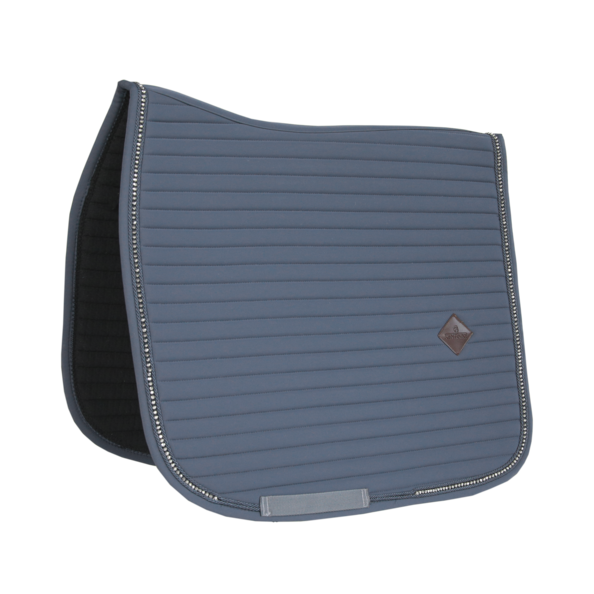 Kentucky Horsewear Saddle Pad Pearls Dressage in Dark Grey