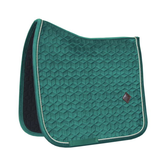 Dark Green Velvet Saddle Cloth