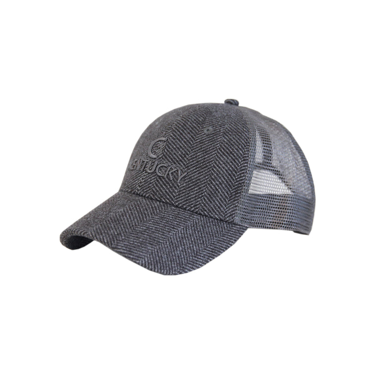 Grey Wool look cap