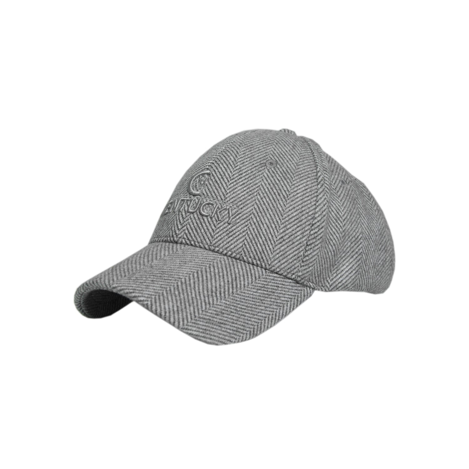 Grey Wool Effect Baseball Cap