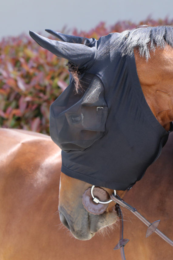 horse jumping fly mask