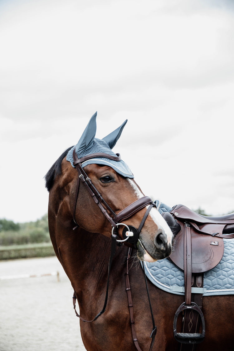 Kentucky Horsewear Light Blue Fly Bonnet