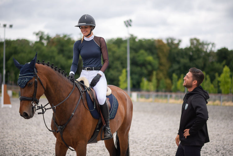 Cavalliera black navy white bordeaux show shirt competition shirt equestrian women apparel horses