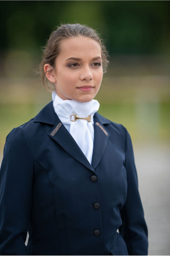 Riding Stock Tie Rose Gold Horse Bits