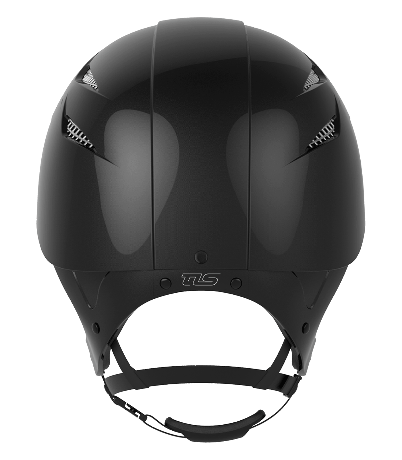 GPA Equestrian helmet shiny black