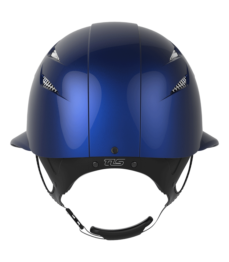 Blue horse riding helmet